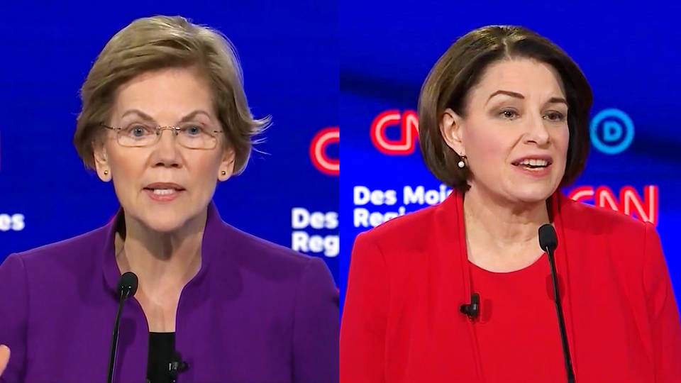 H3 nyt endorses senators warren klobuchar sanders gets backing jayapal pocan