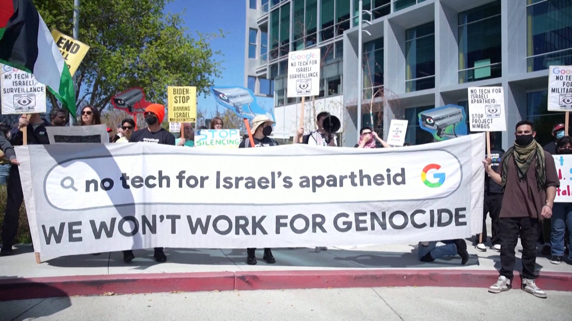 Nine Google Workers Arrested at Sit-In Protesting Firm’s Work with Israel