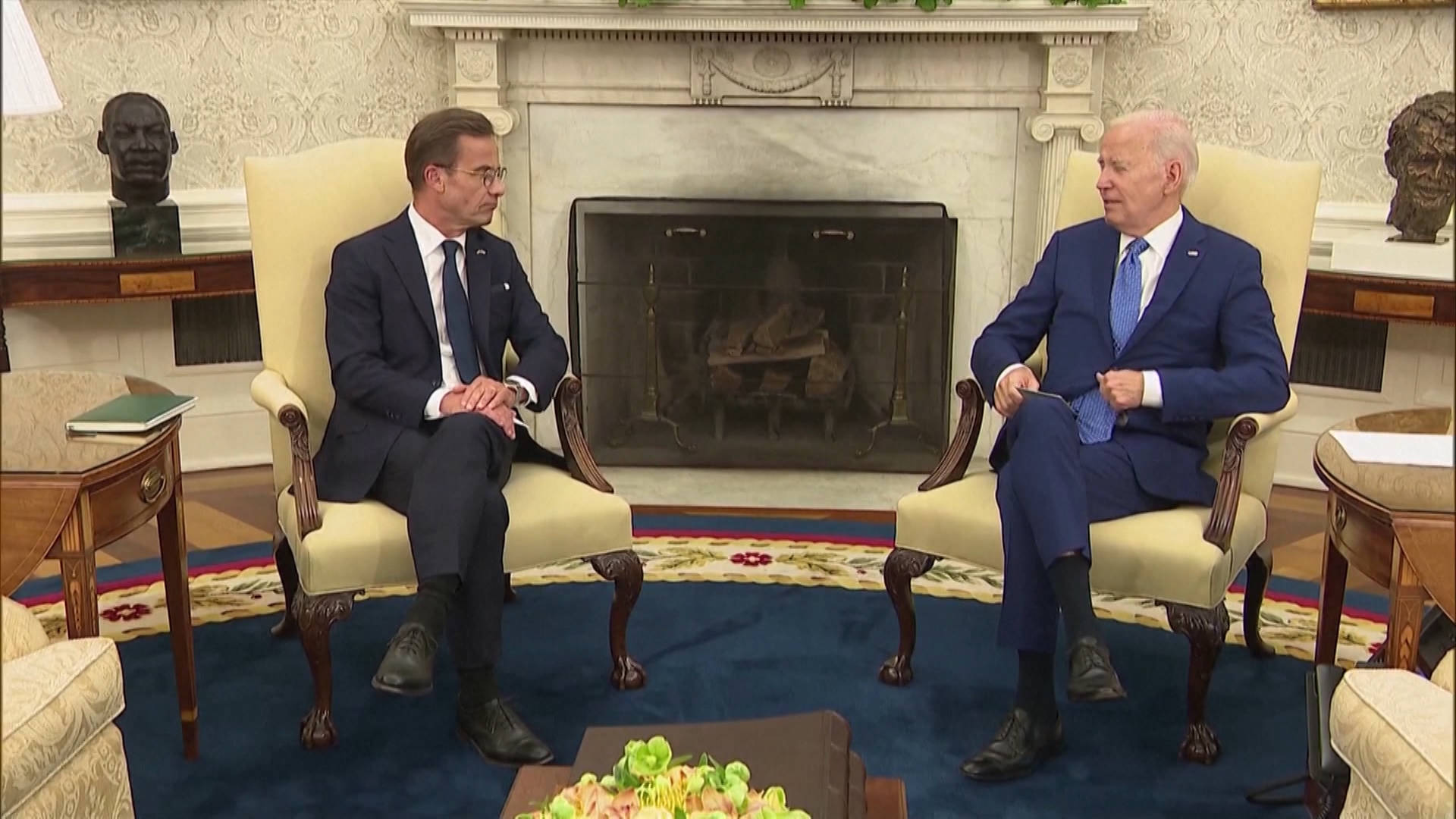 Biden Welcomes Swedish PM to White House, Pressing NATO Membership for Sweden