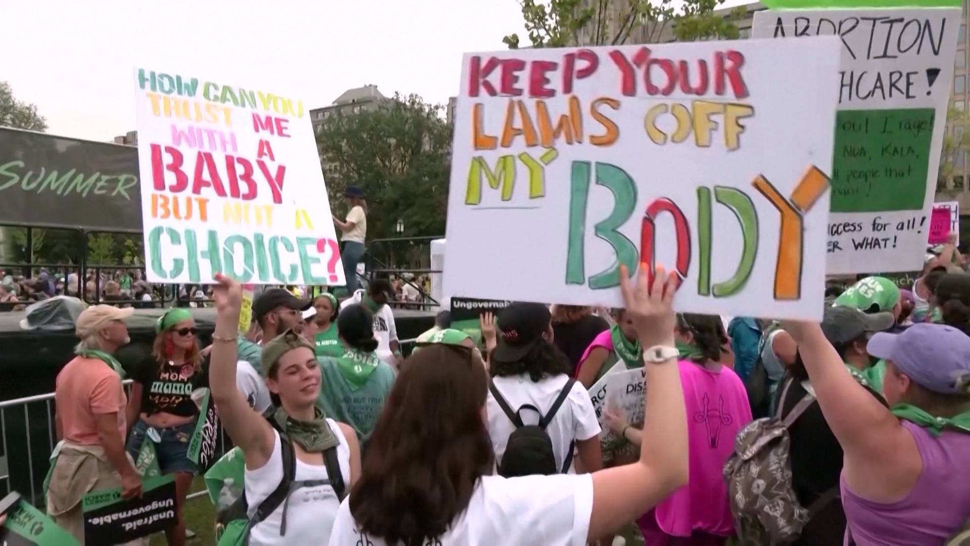 Thousands Protest in D.C. to Pressure Biden to Do More to Proect Abortion Access