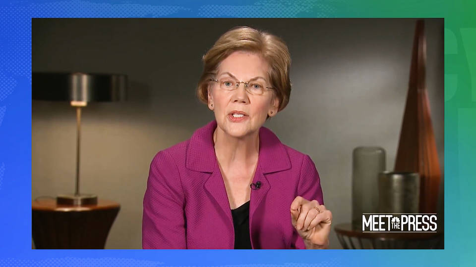 H3 elizabeth warren accuses trump killing soleimani distract impeachment