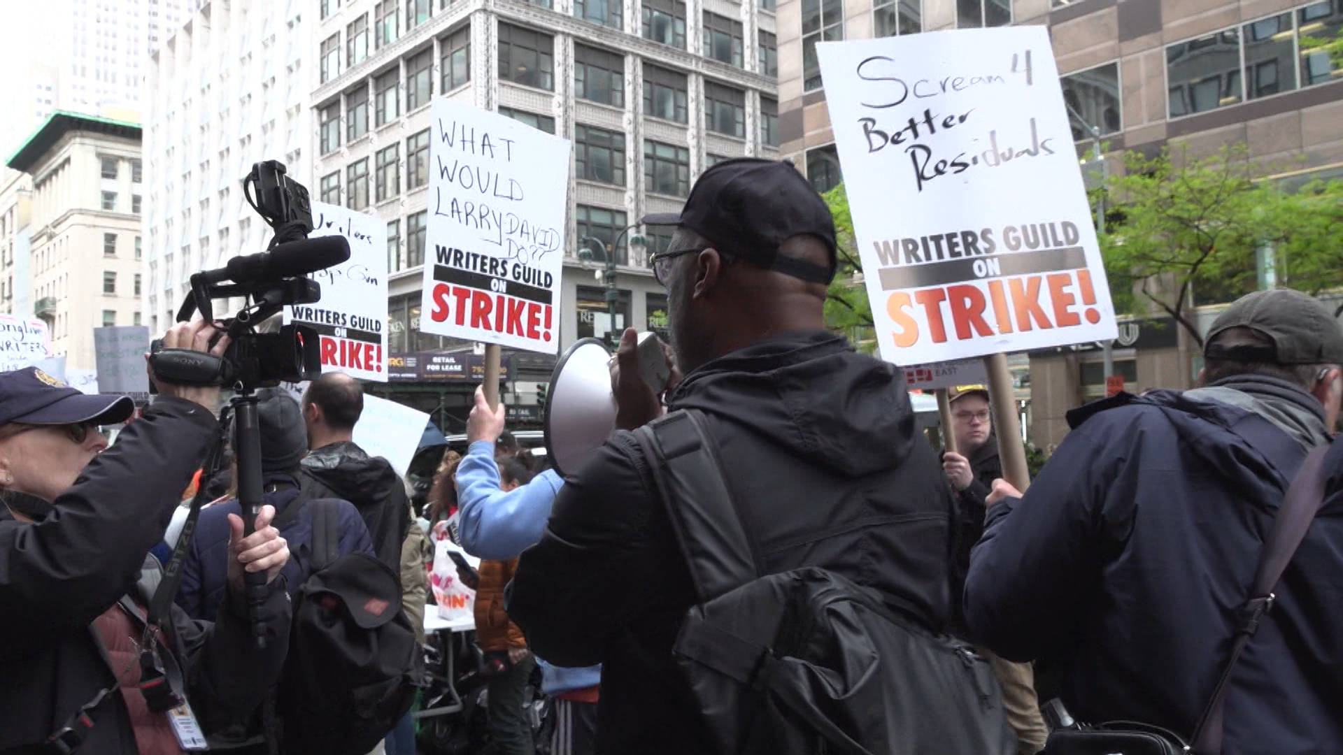 Strikers Demand Fair Pay at First Picket Line of Hollywood Writers’ Strike