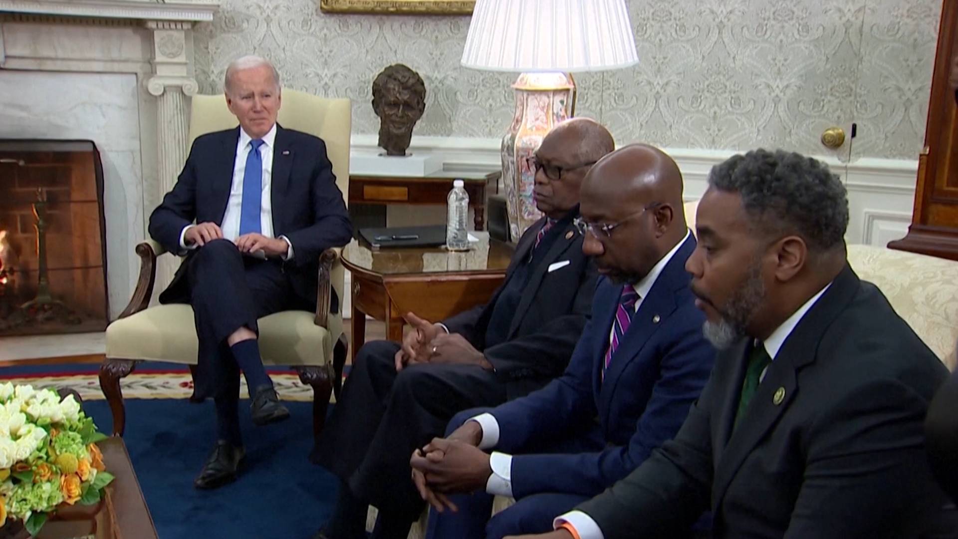 Congressional Black Caucus Meets with Biden & Harris to Push for Police Reform