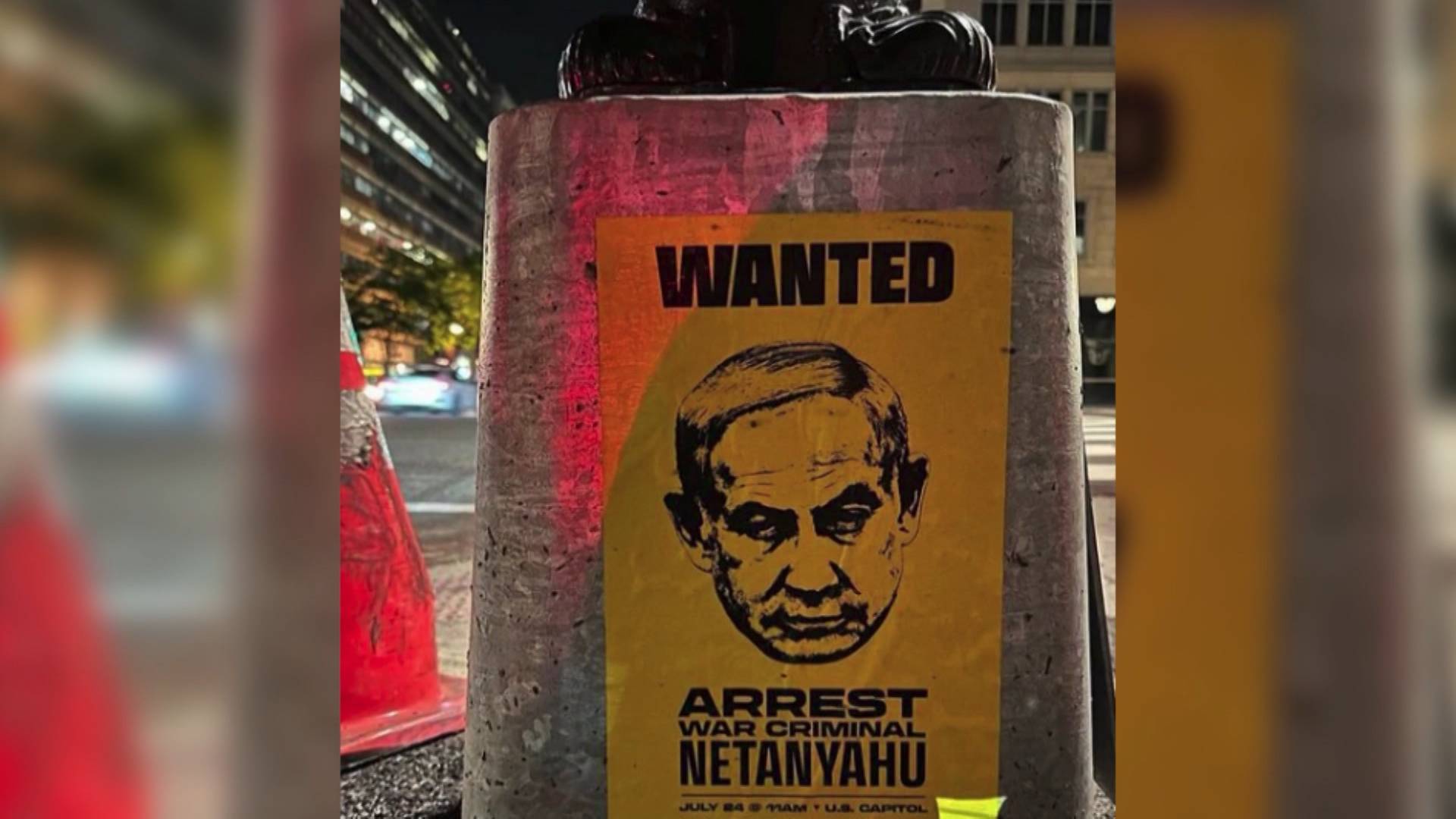 Protesters Gather in D.C. as Israeli PM Netanyahu Prepares to Address Congress