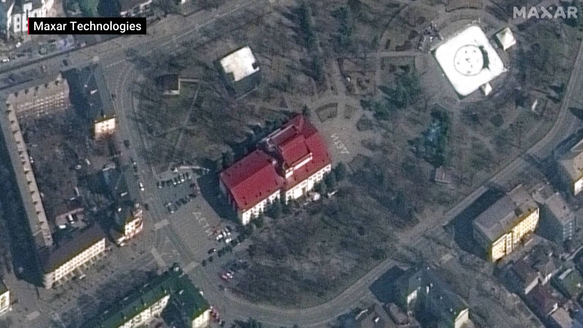 Ukraine Blames Russia for Attack on Mariupol Theater Where Hundreds Sheltered