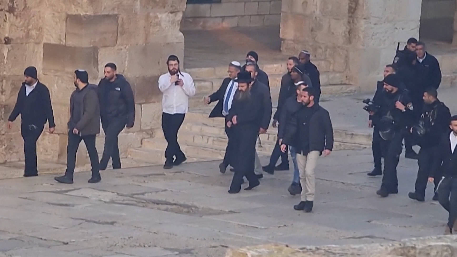 Israeli Minister Itamar Ben-Gvir Visits Al-Aqsa Mosque in “Provocation” to Palestinians