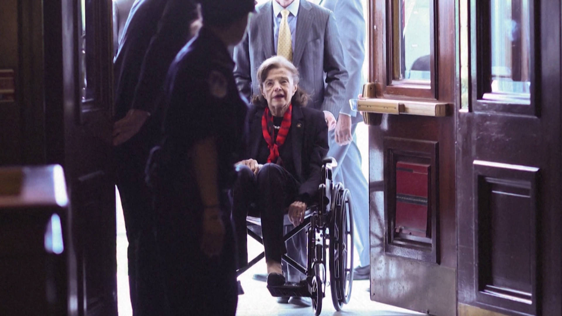 Sen. Dianne Feinstein Returns to Capitol Hill After Lengthy Illness