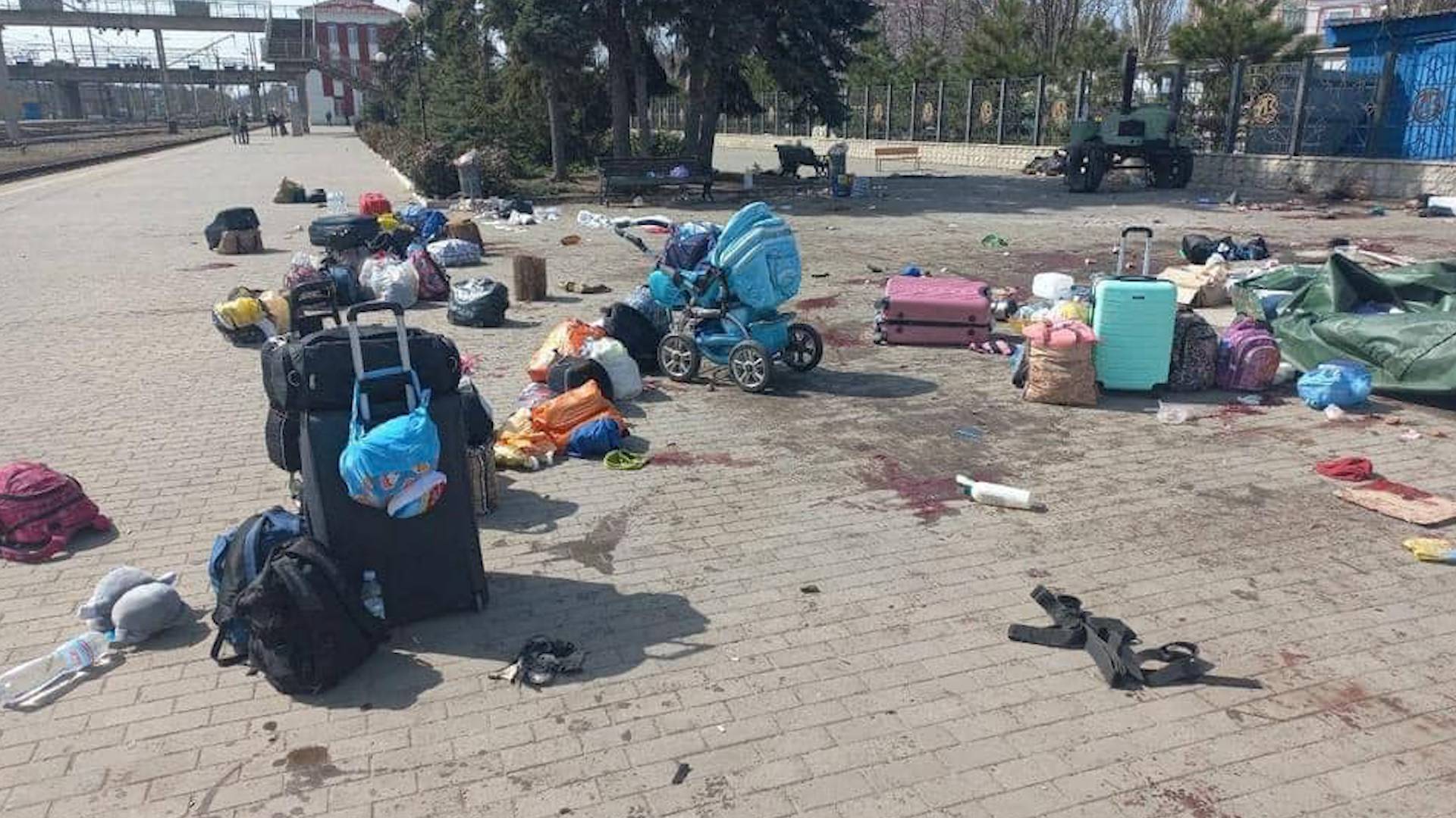 Ukraine Blames Russia for Attack on Train Station That Killed at Least 39 Civilians