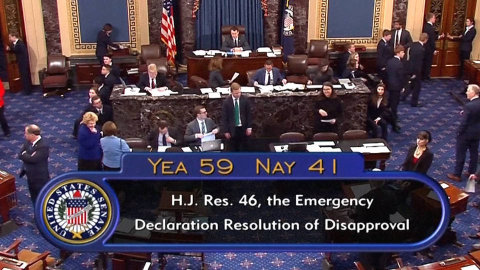 H5 senate vote emergency declaration