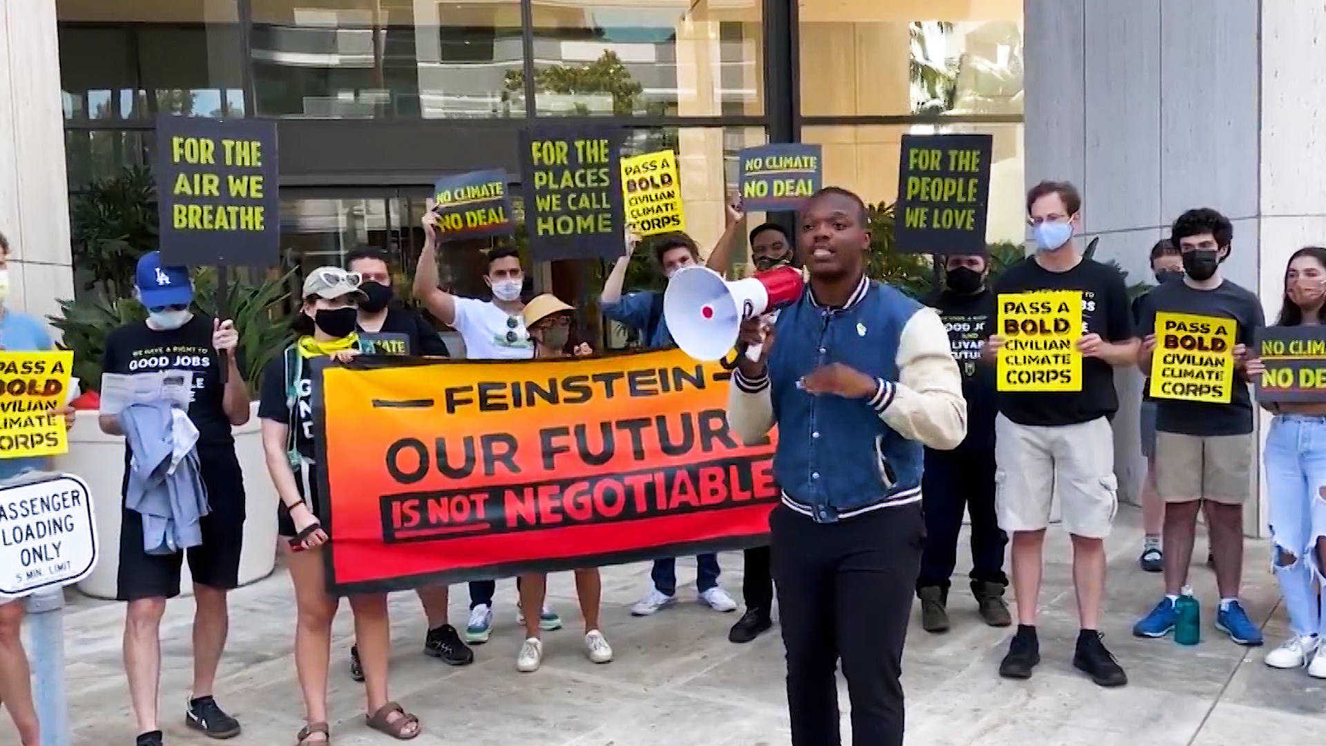 Sunrise Mvt Activists Camp Out at Sen. Dianne Feinstein's Offices to Demand Climate Action