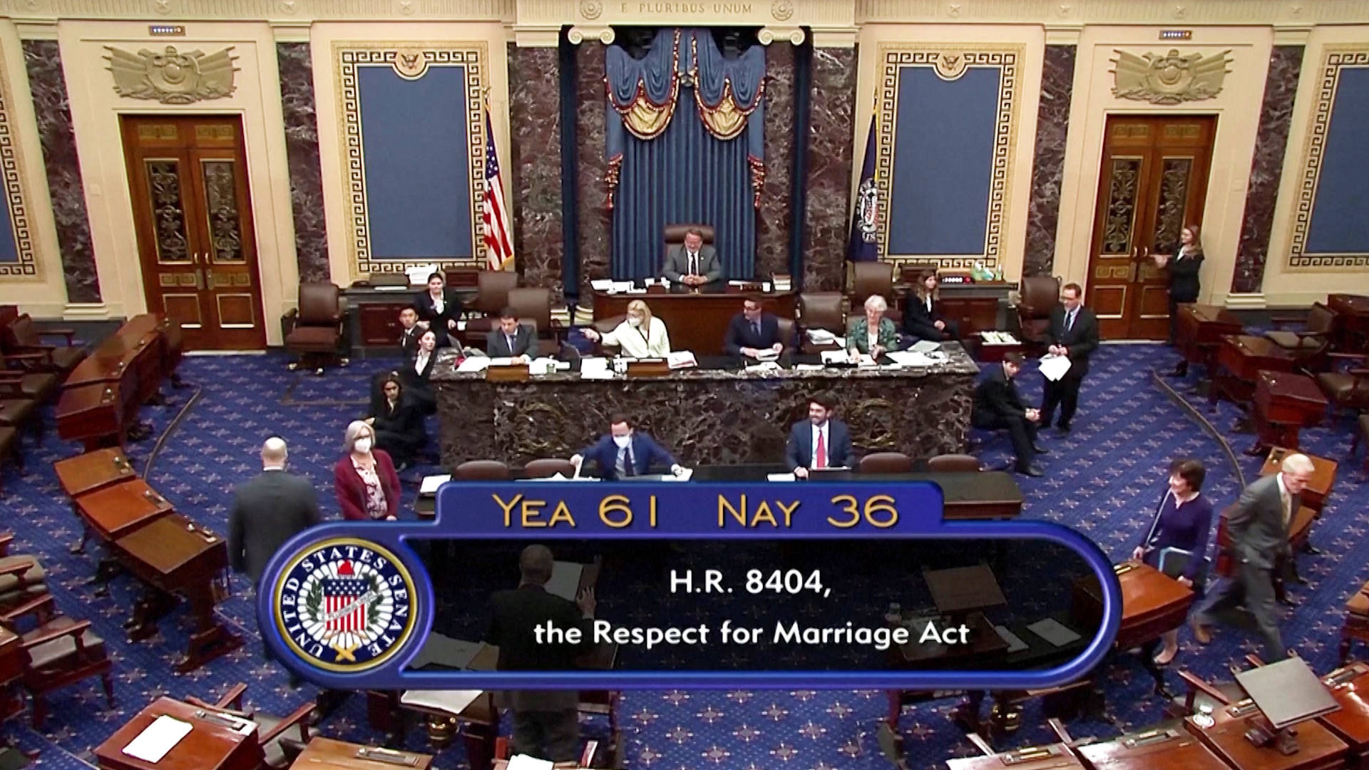 Senate Passes Marriage Equality Act in Bipartisan Vote