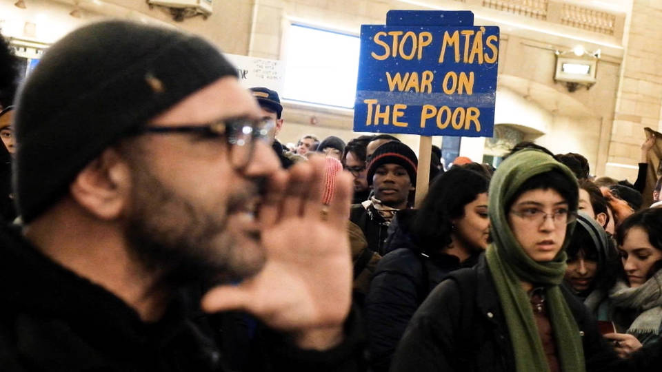 H12 activists storm nyc subways and landmarks protest excessive policing cost public transportation