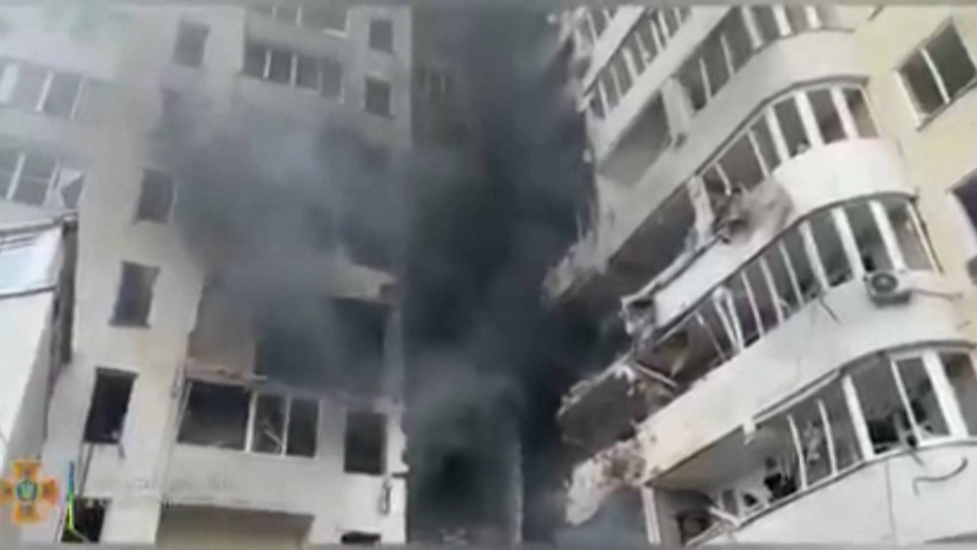 Russia Bombs Odessa Apartment Building & Five Train Stations