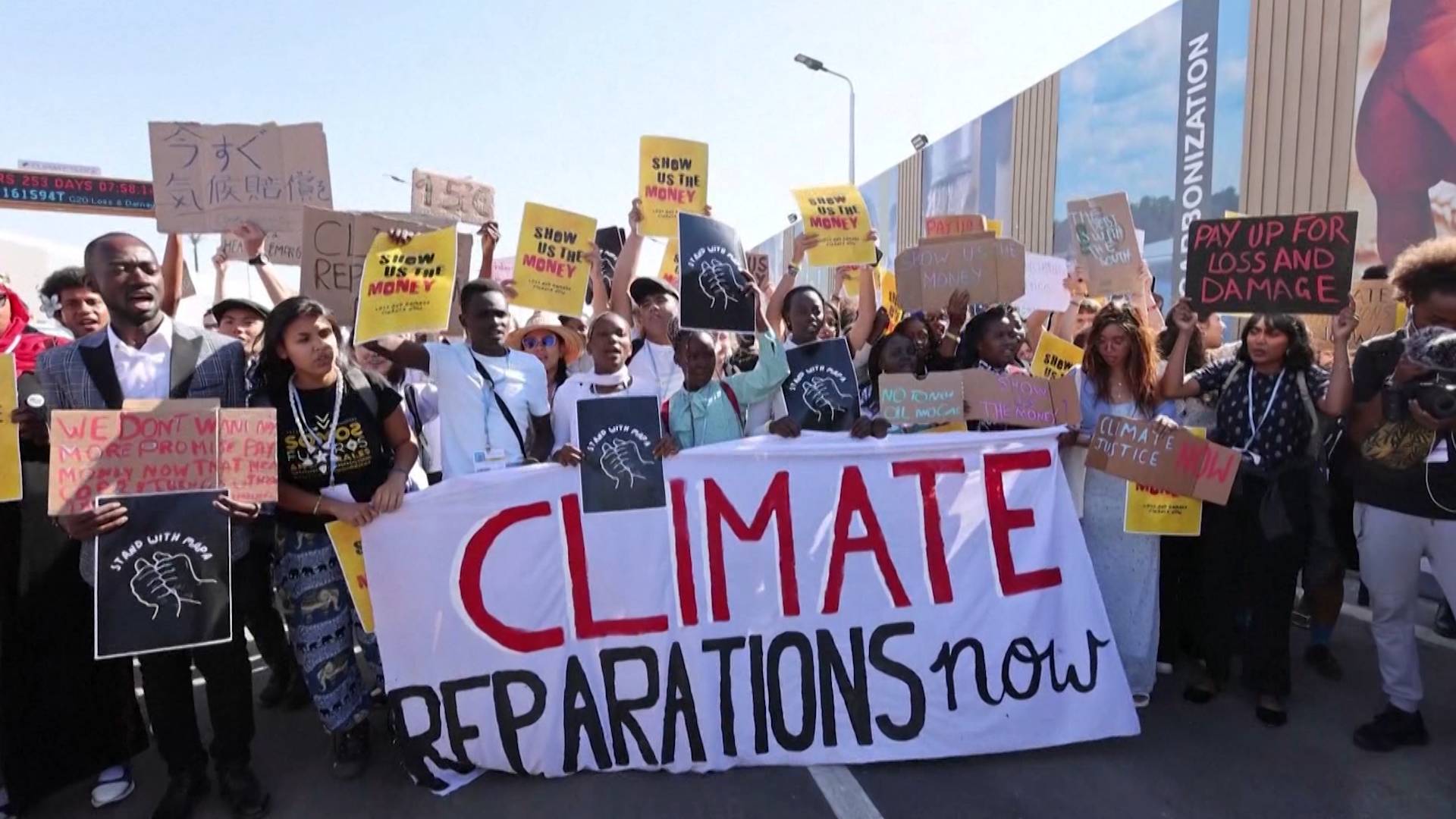 Climate Activists Rally at COP27 for Climate Reparations