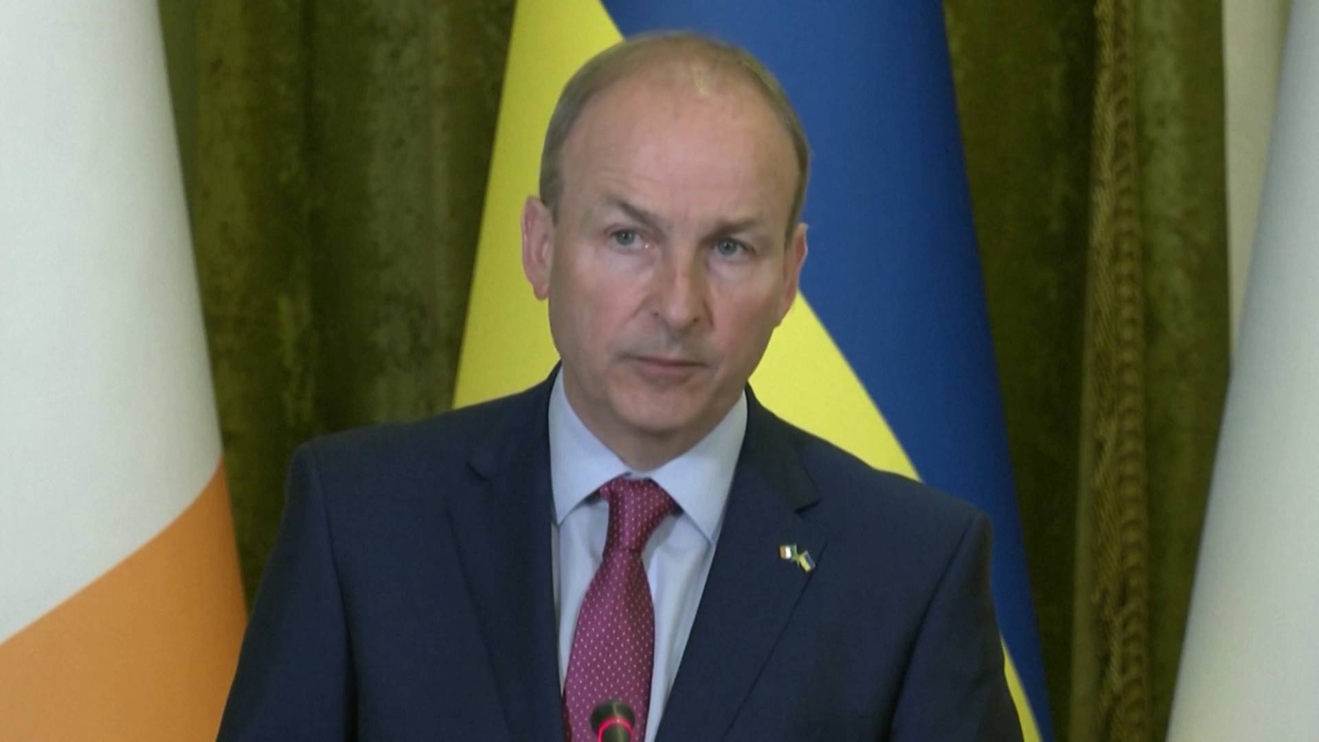 Irish Prime Minister Micheál Martin Condemns Russian War Crimes