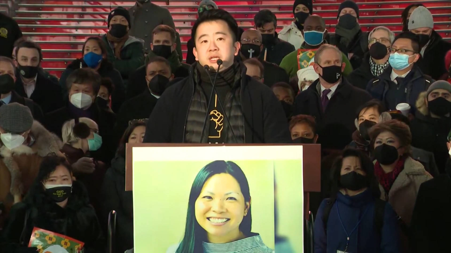 New Yorkers Gather to Mourn Michelle Go, Condemn Attacks on Asian American Community