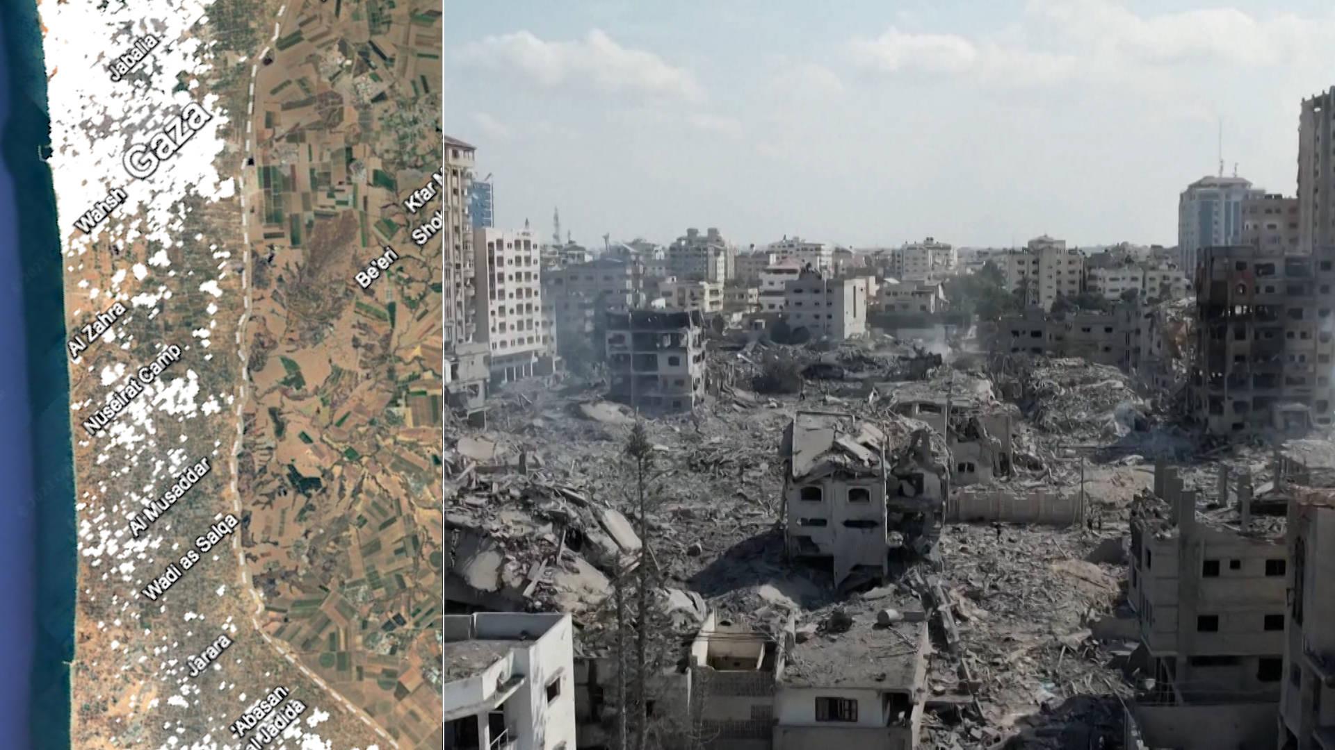 We don't recognise our own city: Israeli barrage redraws the map of Gaza, Gaza