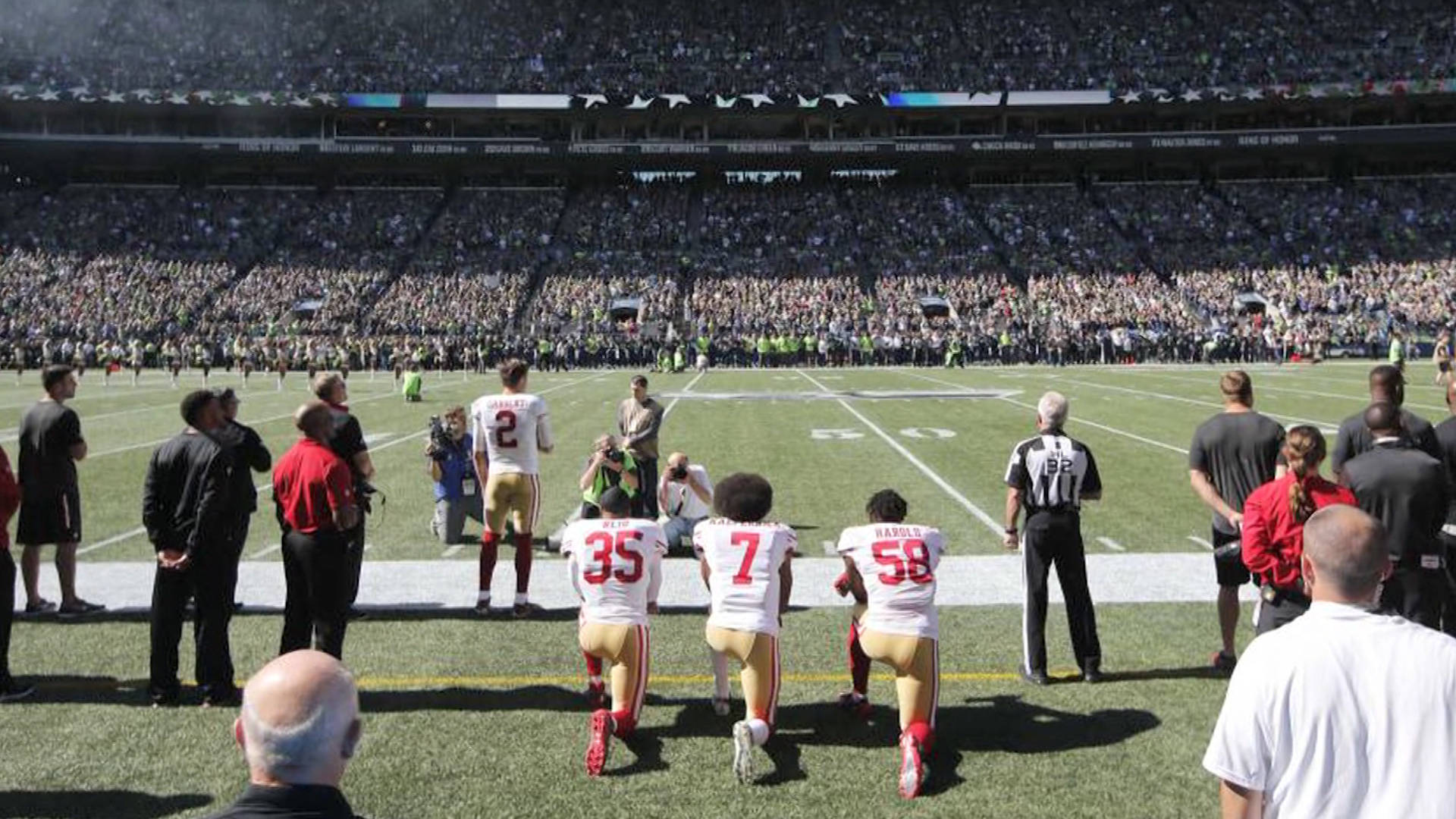 NFL bans on-field kneeling during the national anthem