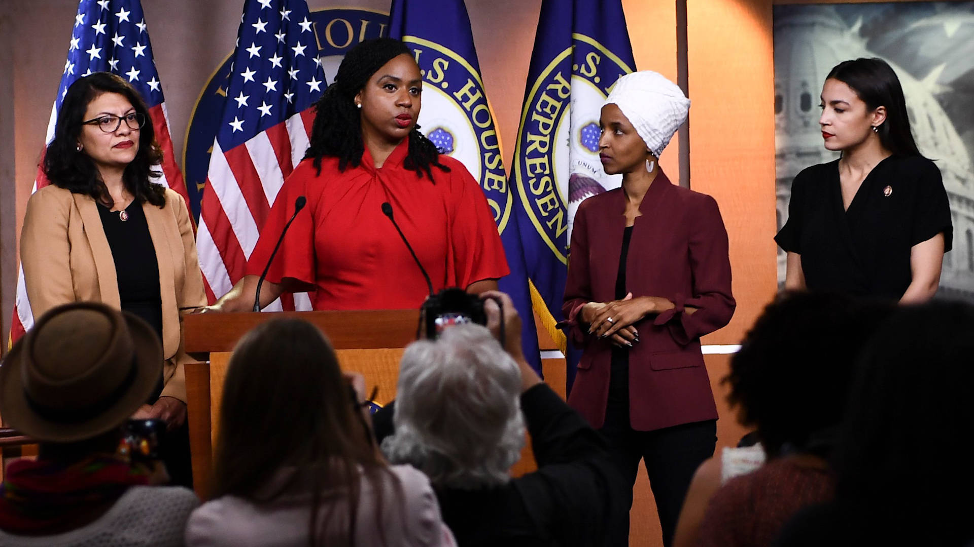 “Our Squad Is Big”: Reps. Ocasio-Cortez, Omar, Tlaib and Pressley ...