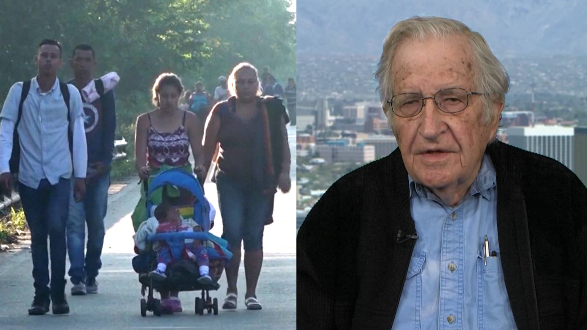 Noam Chomsky Members of Migrant Caravan Are Fleeing from Misery Horrors Created by the U.S